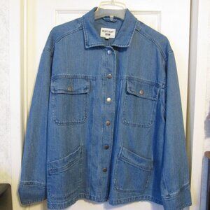 Velvet Heart Denim Jacket, Very Oversized Small